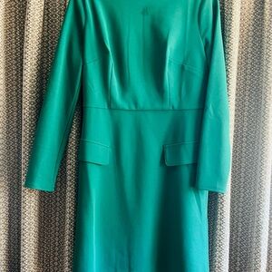 Donna Morgan Long Sleeve Green Dress
